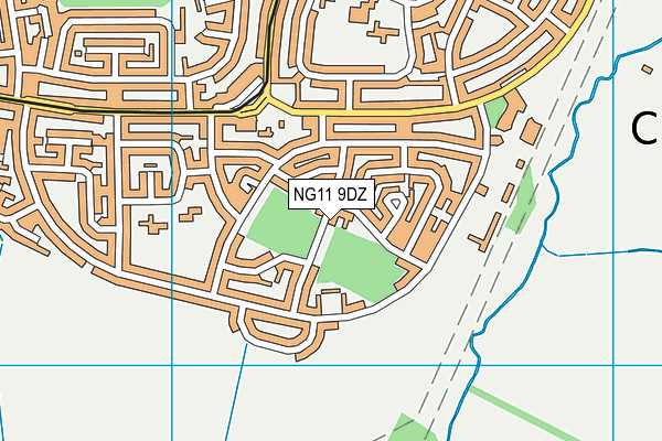 NG11 9DZ map - OS VectorMap District (Ordnance Survey)