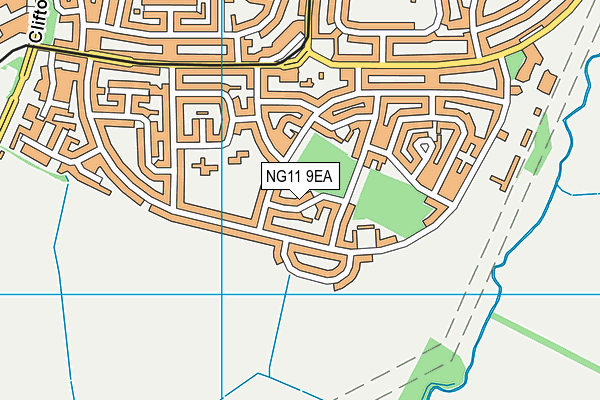 NG11 9EA map - OS VectorMap District (Ordnance Survey)
