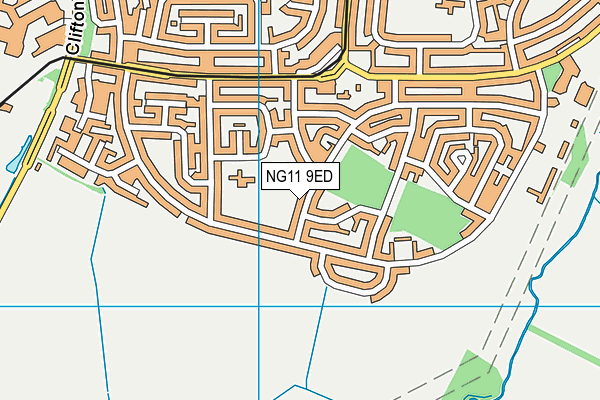 NG11 9ED map - OS VectorMap District (Ordnance Survey)