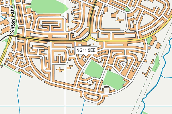 NG11 9EE map - OS VectorMap District (Ordnance Survey)