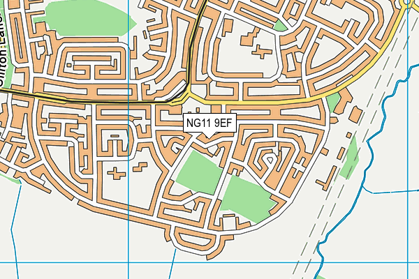 NG11 9EF map - OS VectorMap District (Ordnance Survey)