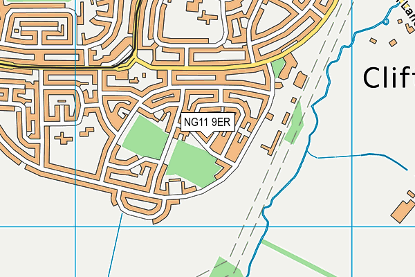 NG11 9ER map - OS VectorMap District (Ordnance Survey)