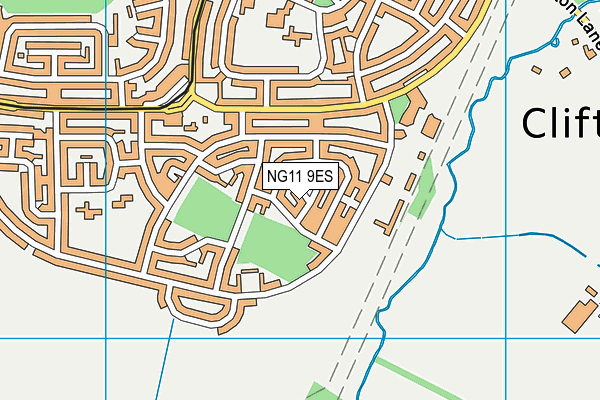 NG11 9ES map - OS VectorMap District (Ordnance Survey)