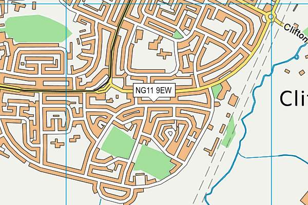 NG11 9EW map - OS VectorMap District (Ordnance Survey)