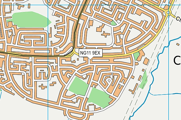 NG11 9EX map - OS VectorMap District (Ordnance Survey)