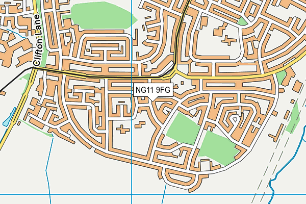 NG11 9FG map - OS VectorMap District (Ordnance Survey)