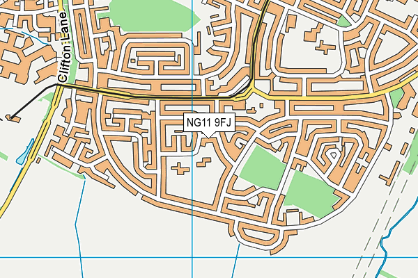 NG11 9FJ map - OS VectorMap District (Ordnance Survey)