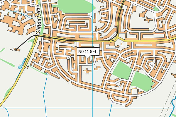 NG11 9FL map - OS VectorMap District (Ordnance Survey)