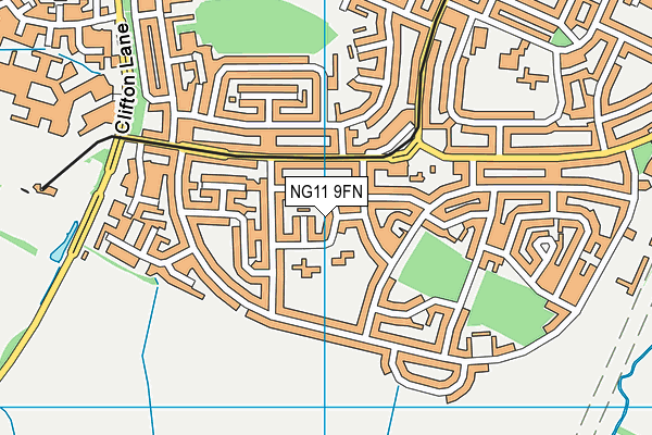 NG11 9FN map - OS VectorMap District (Ordnance Survey)