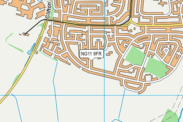 NG11 9FR map - OS VectorMap District (Ordnance Survey)