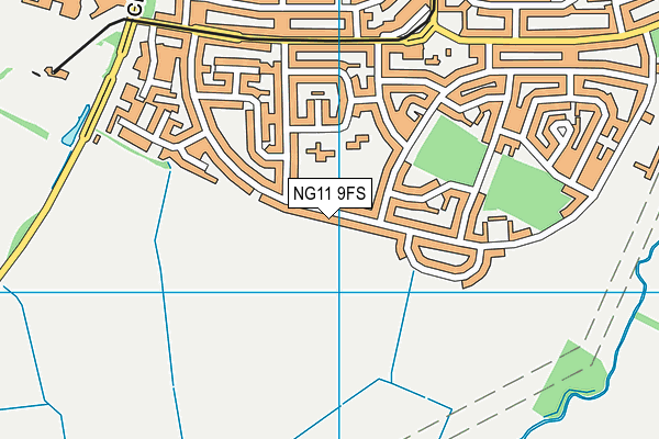 NG11 9FS map - OS VectorMap District (Ordnance Survey)