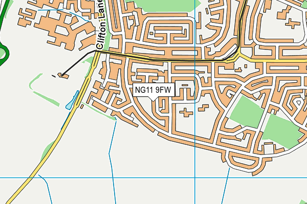 NG11 9FW map - OS VectorMap District (Ordnance Survey)