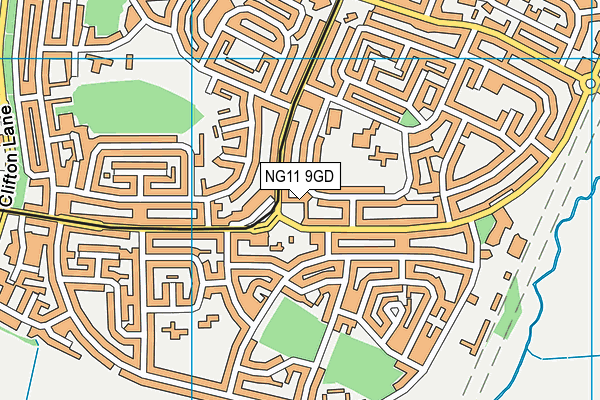 NG11 9GD map - OS VectorMap District (Ordnance Survey)