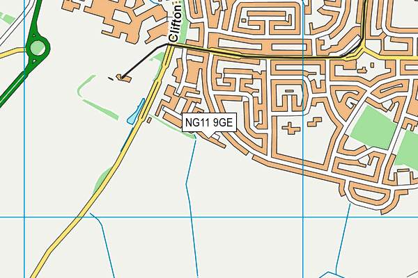 NG11 9GE map - OS VectorMap District (Ordnance Survey)