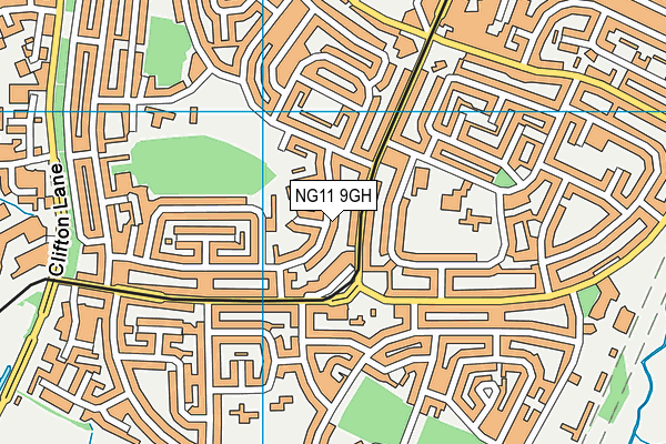 NG11 9GH map - OS VectorMap District (Ordnance Survey)