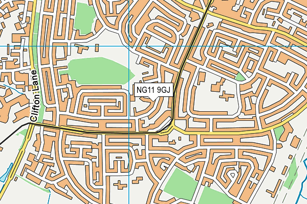 NG11 9GJ map - OS VectorMap District (Ordnance Survey)