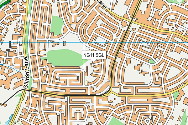 NG11 9GL map - OS VectorMap District (Ordnance Survey)