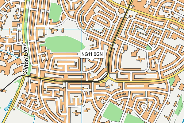 NG11 9GN map - OS VectorMap District (Ordnance Survey)