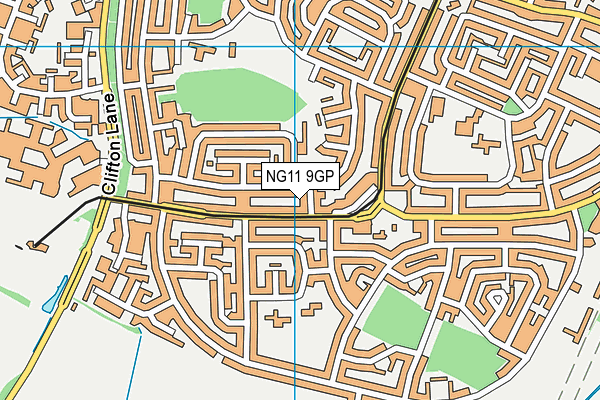 NG11 9GP map - OS VectorMap District (Ordnance Survey)