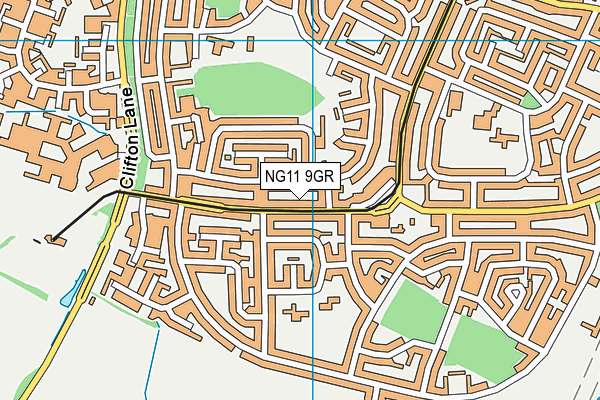 NG11 9GR map - OS VectorMap District (Ordnance Survey)