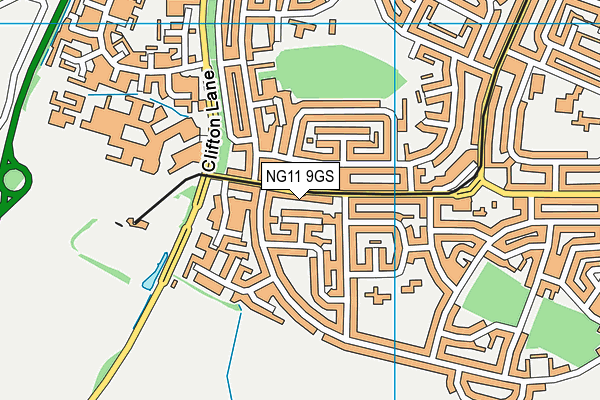 NG11 9GS map - OS VectorMap District (Ordnance Survey)