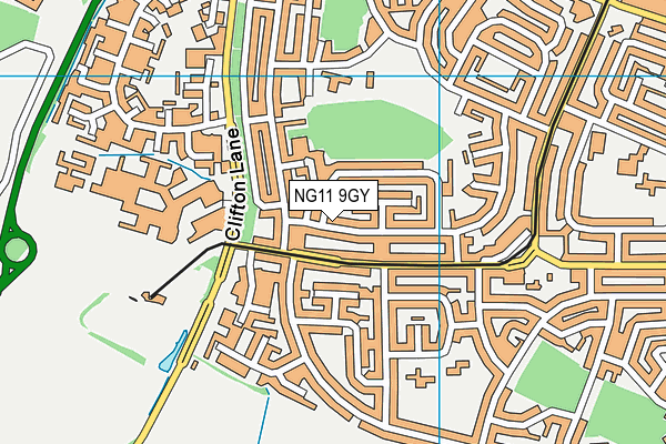 NG11 9GY map - OS VectorMap District (Ordnance Survey)