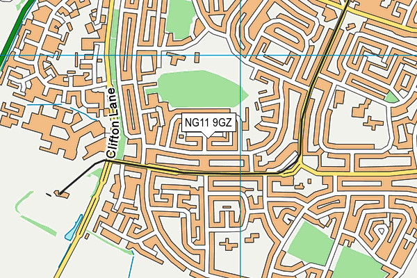 NG11 9GZ map - OS VectorMap District (Ordnance Survey)
