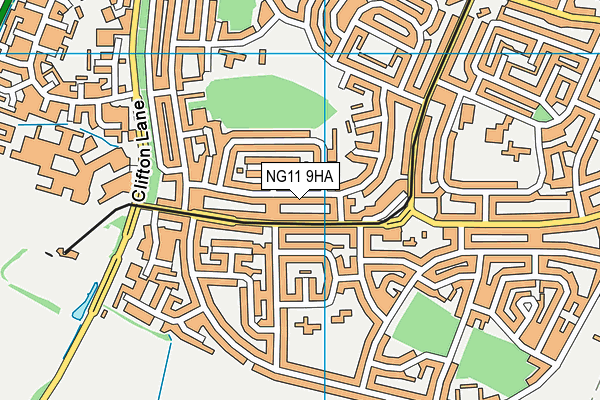 NG11 9HA map - OS VectorMap District (Ordnance Survey)