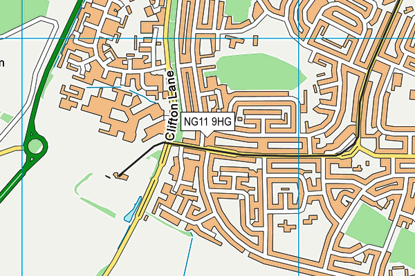 NG11 9HG map - OS VectorMap District (Ordnance Survey)