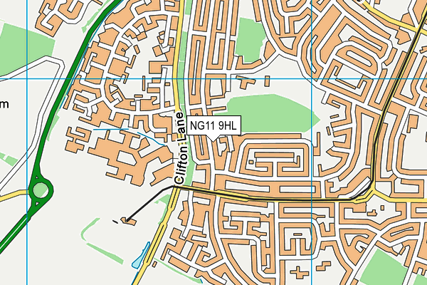 NG11 9HL map - OS VectorMap District (Ordnance Survey)