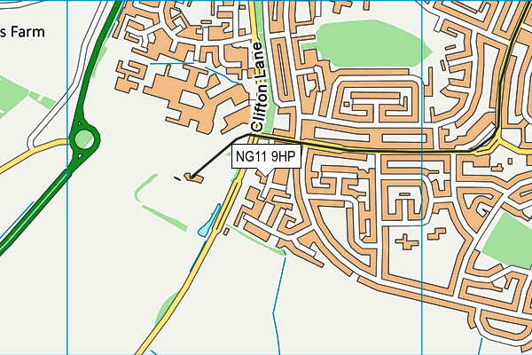 NG11 9HP map - OS VectorMap District (Ordnance Survey)
