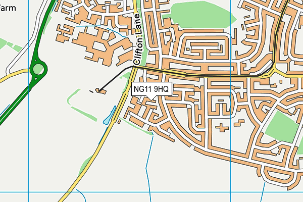 NG11 9HQ map - OS VectorMap District (Ordnance Survey)