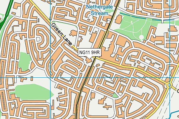 NG11 9HR map - OS VectorMap District (Ordnance Survey)