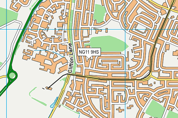 NG11 9HS map - OS VectorMap District (Ordnance Survey)