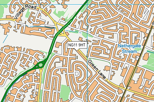 NG11 9HT map - OS VectorMap District (Ordnance Survey)