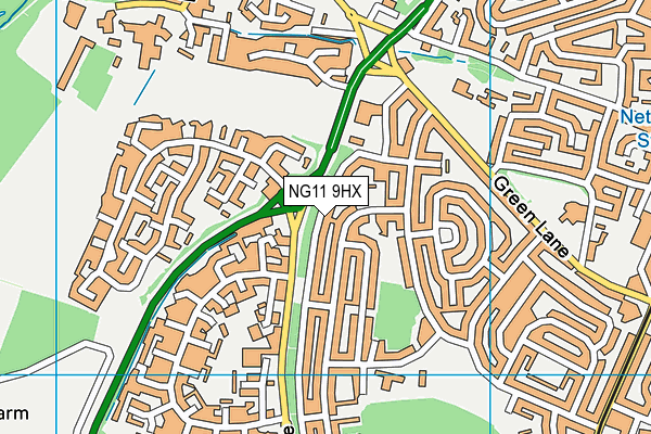 NG11 9HX map - OS VectorMap District (Ordnance Survey)