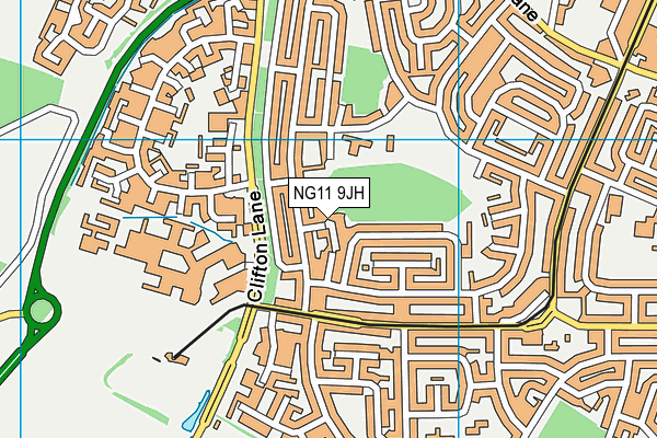 NG11 9JH map - OS VectorMap District (Ordnance Survey)