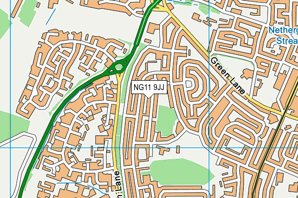 NG11 9JJ map - OS VectorMap District (Ordnance Survey)