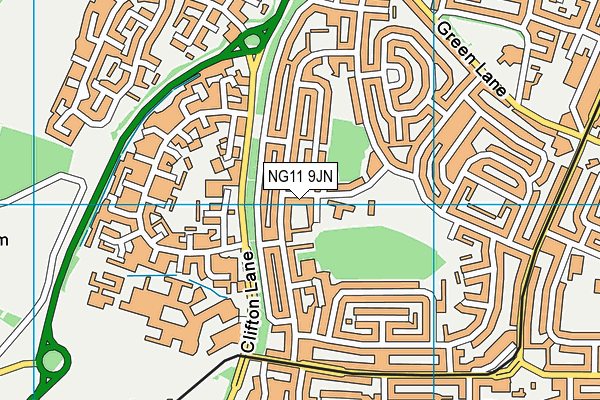 NG11 9JN map - OS VectorMap District (Ordnance Survey)