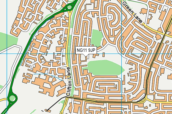 NG11 9JP map - OS VectorMap District (Ordnance Survey)