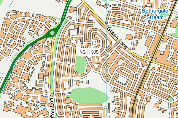 NG11 9JS map - OS VectorMap District (Ordnance Survey)