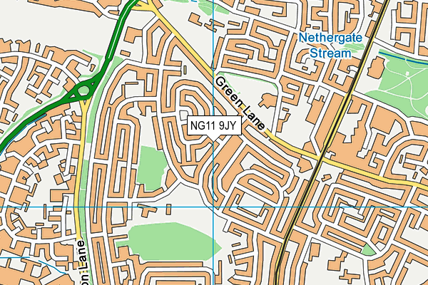 NG11 9JY map - OS VectorMap District (Ordnance Survey)