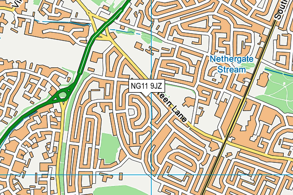 NG11 9JZ map - OS VectorMap District (Ordnance Survey)