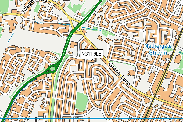 NG11 9LE map - OS VectorMap District (Ordnance Survey)