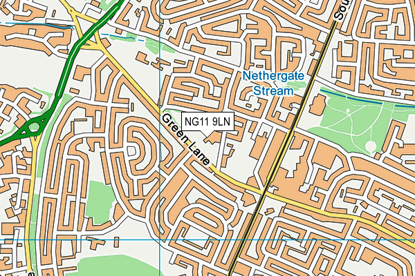 NG11 9LN map - OS VectorMap District (Ordnance Survey)