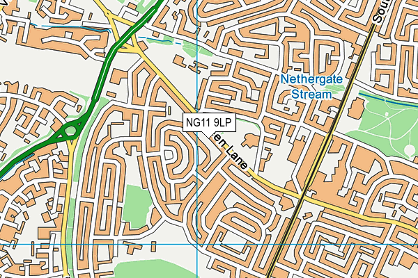NG11 9LP map - OS VectorMap District (Ordnance Survey)