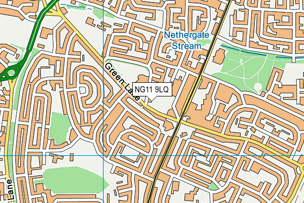 NG11 9LQ map - OS VectorMap District (Ordnance Survey)