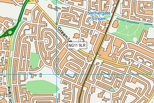 NG11 9LR map - OS VectorMap District (Ordnance Survey)