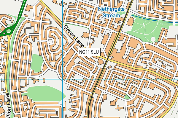 NG11 9LU map - OS VectorMap District (Ordnance Survey)