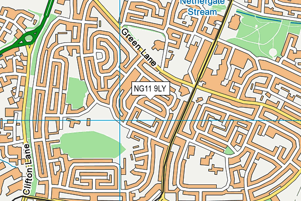 NG11 9LY map - OS VectorMap District (Ordnance Survey)